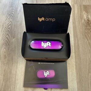 Lyft Pink Glow Dash Light Mustache Original Official Brand Collectible Rare New